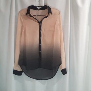 Beautiful Gradient C-thru Blouse